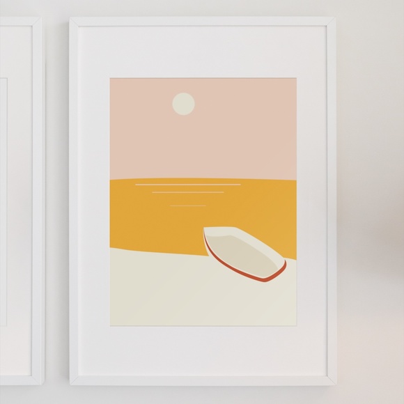 Abstract Landscape Wall Art Print Poster Unframed - Picture 2 of 6